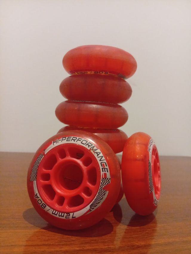 Ruedas Patines en Línea 8 unidades 72mm 80A