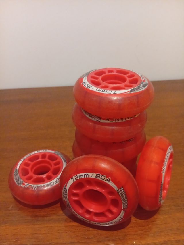Ruedas Patines en Línea 8 unidades 72mm 80A