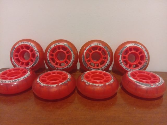 Ruedas Patines en Línea 8 unidades 72mm 80A