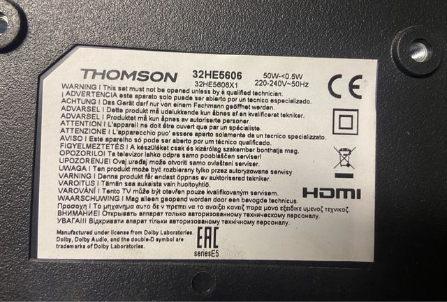 Placa base Tv Thomson 32HE5606