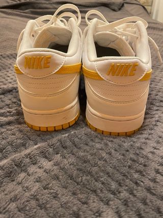 Nike Dunk Low Hombre Talla 46 Blanco/Amarillo