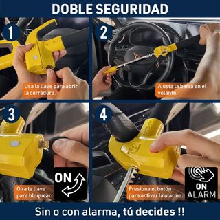 URBAN UR978Y Antirrobo Coche Doble Seguridad