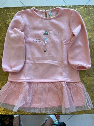 Maglioncino bimba ballerina rosa