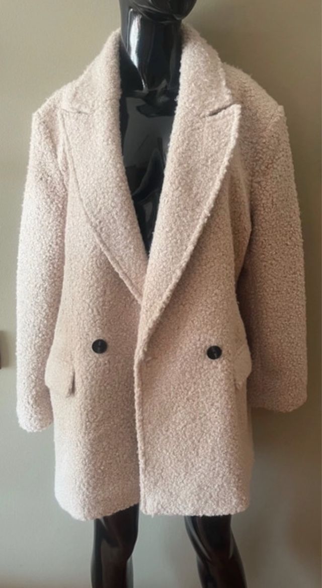 Abrigo borreguito oversize S/M nuevo