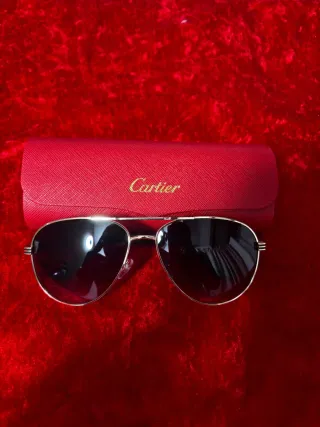 Gafas de sol Cartier aviador doradas