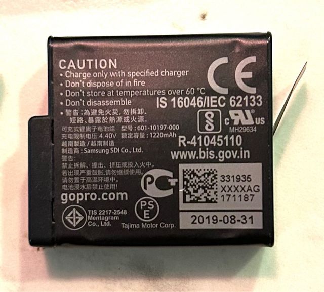 Caricatore e batterie GoPro Hero7 Black