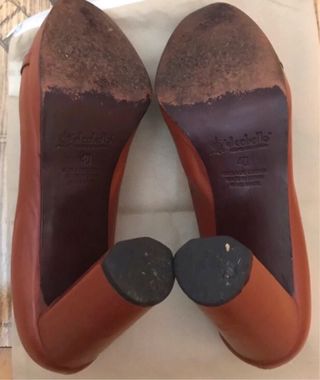 Tacones El Caballo Piel Marrón Talla 40