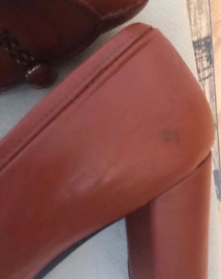 Tacones El Caballo Piel Marrón Talla 40