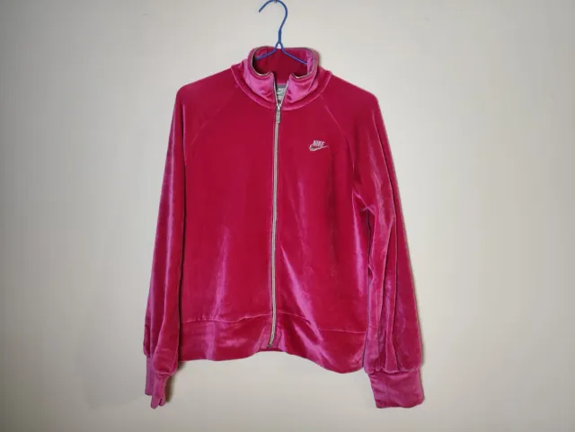 Felpa Nike in velluto rosa