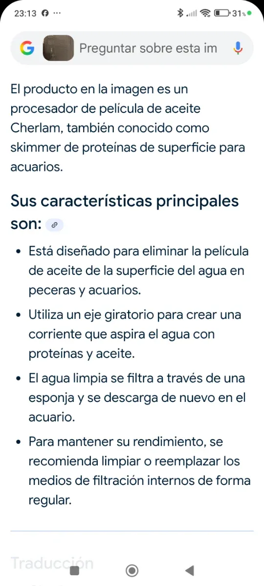 Skimmer Acuario Superficie Proteínas