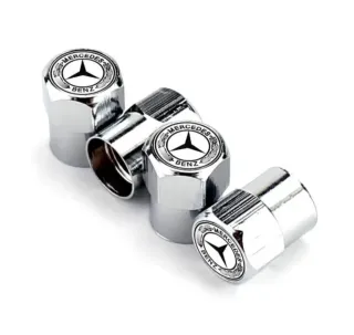 Mercedes 4 Tapones Valvula para Neumaticos Llantas