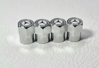 Mercedes 4 Tapones Valvula para Neumaticos Llantas