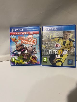 LittleBig Planet 3 y FIFA 17 PS4