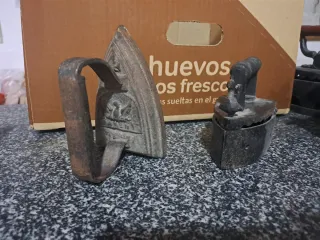 Planchas antiguas de hierro fundido