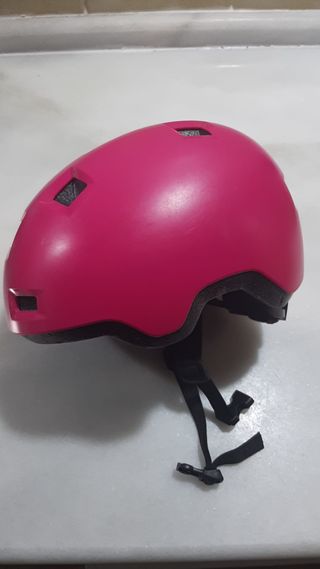 Casco Patines Niña Oxelo Rosa Talla S