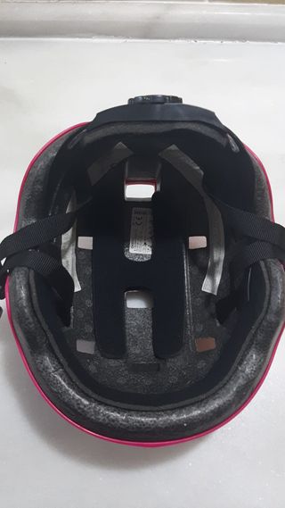 Casco Patines Niña Oxelo Rosa Talla S