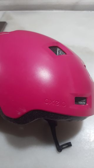 Casco Patines Niña Oxelo Rosa Talla S