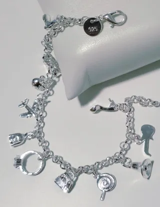 Pulsera de Plata 925 de 18/20 cm - Figuritas