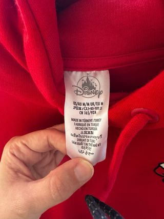 sudadera rosa con capucha de ira Disney 
