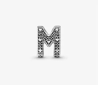 Charm Pandora Letra M Plata
