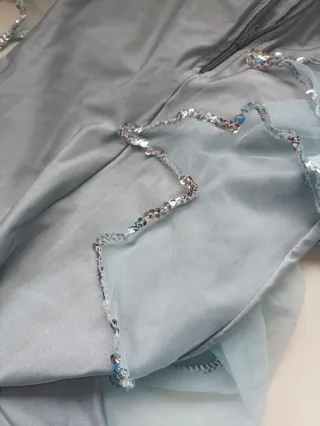 Disfraz de hada / espíritu azul claro con detalles