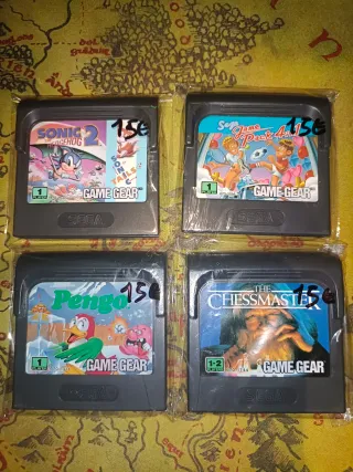 Lote de 4 juegos de sega Game gear originales