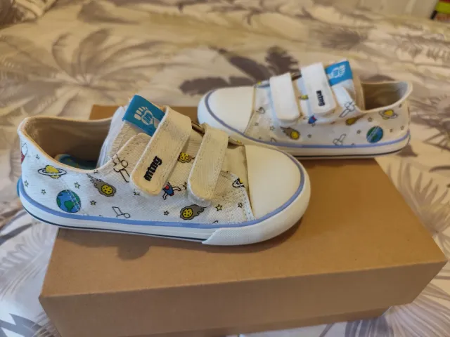 Zapatillas Mustang Lonas Blancas 30