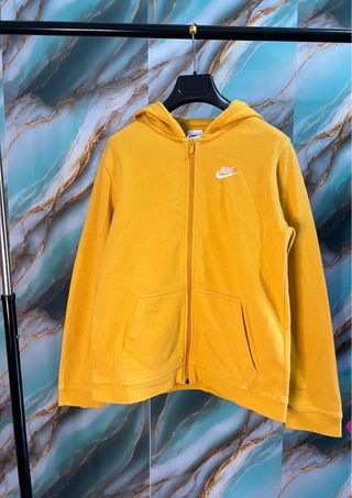 Felpa Nike con cappuccio gialla