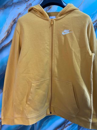 Felpa Nike con cappuccio gialla