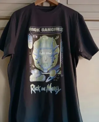 Camiseta Rick and Morty Negra