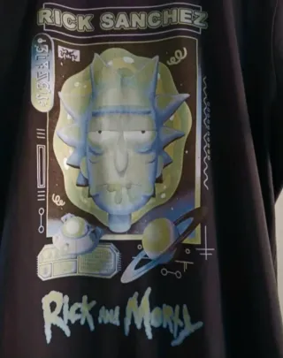 Camiseta Rick and Morty Negra