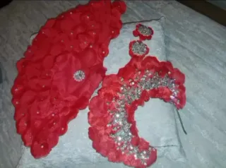 Vestido de Gitana Rojo Talla grande 
