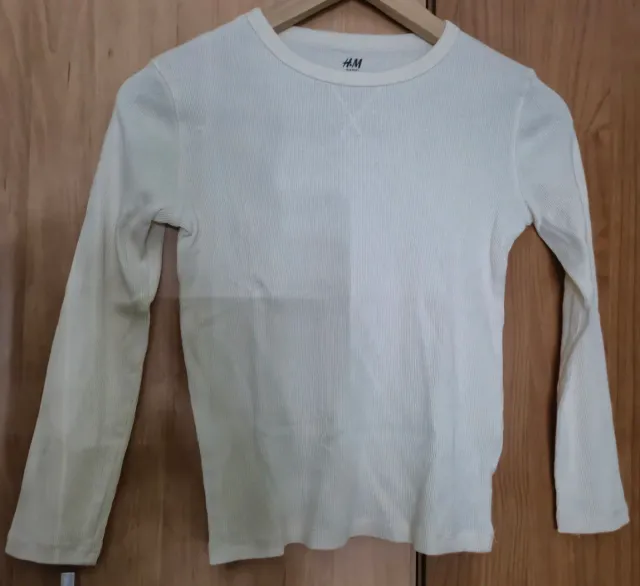 Camiseta H&M beige manga larga