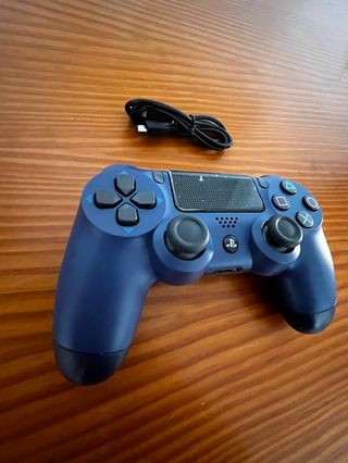 Mando PS4 Azul + Cable