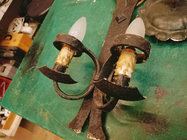 Farol y aplique antiguos