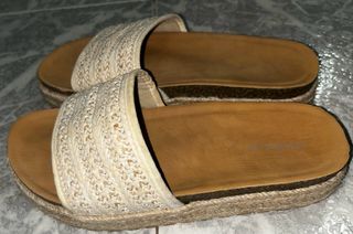 Sandalias Plataforma Sun Color Beige/Marrón