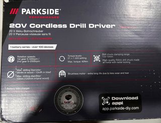 Atornillador TALADRO Parkside 20V PERFORMANCE