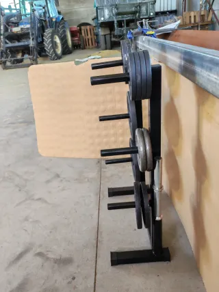 Rack Soporte para Discos de Pesas Doble