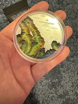 Moneda Topografía Hawái Isla Kauai Plata