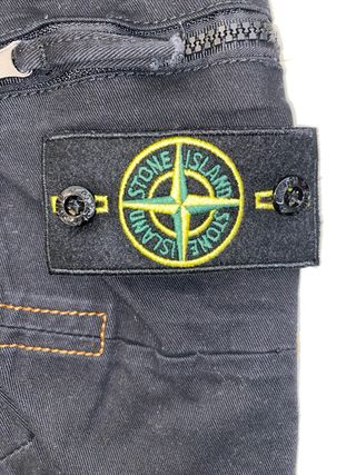 Stone Island Pantalón Cargo Negro