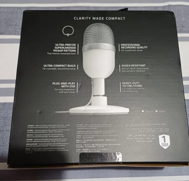 Razer Seiren Mini Mercury Micrófono Condensador