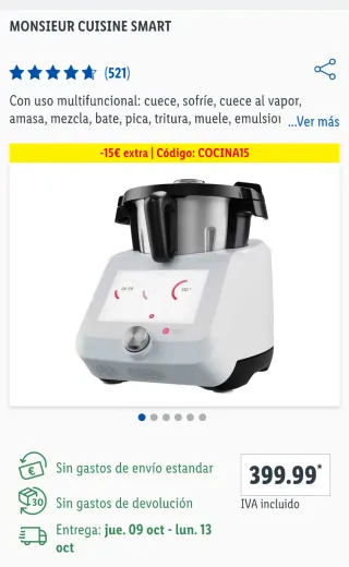Robot Cocina Monsieur Cuisine Smart