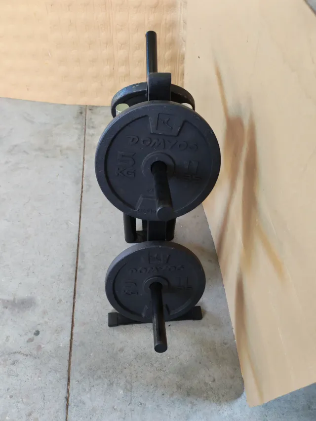 Soporte árbol para discos y mancuernas