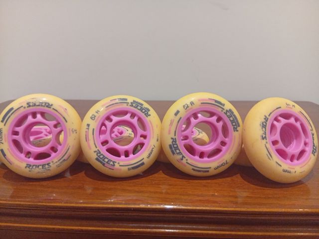 Ruedas Patines Línea Roces 70mm 82A (8 uds)