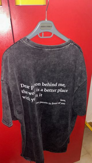 T-shirt grigia you are enough