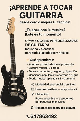 Clases de guitarra 