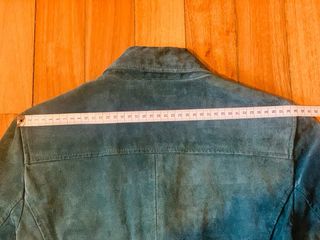 Chaqueta Biker Piel Verde Zara