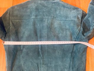 Chaqueta Biker Piel Verde Zara