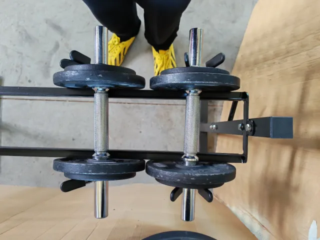 Soporte Rack para pesas, mancuernas y barra.