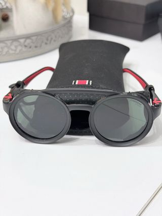Gafas Carrera Estilo Aviador Negras Rojas